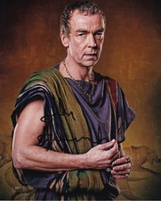 JOHN HANNAH signed Autogramm 20x25cm SPARTACUS in Person autograph COA