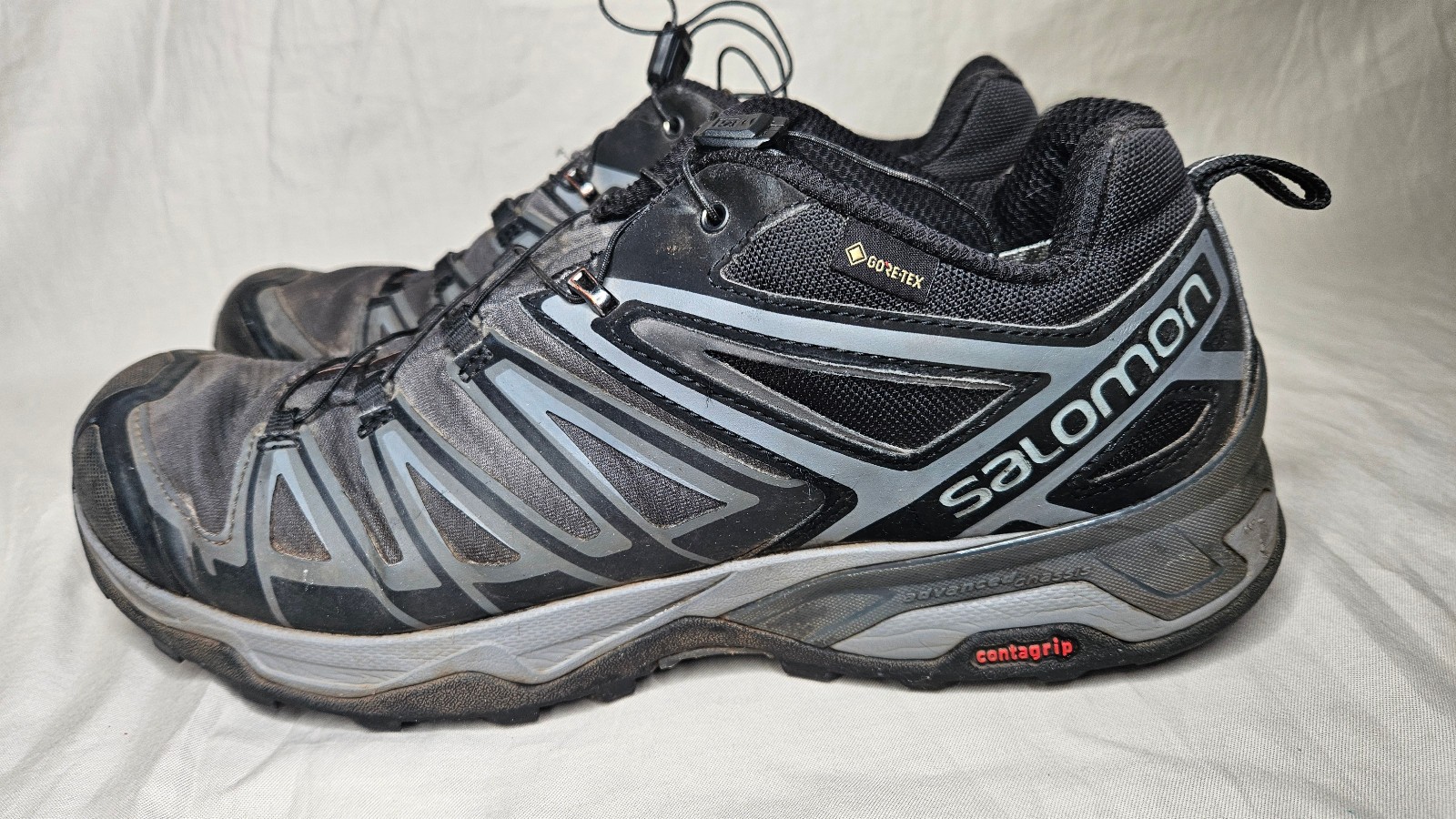 Salomon X Ultra 3 GTX Hiking Shoes Mens 11.5 Gray Sneakers Gore Tex Waterproof image 6