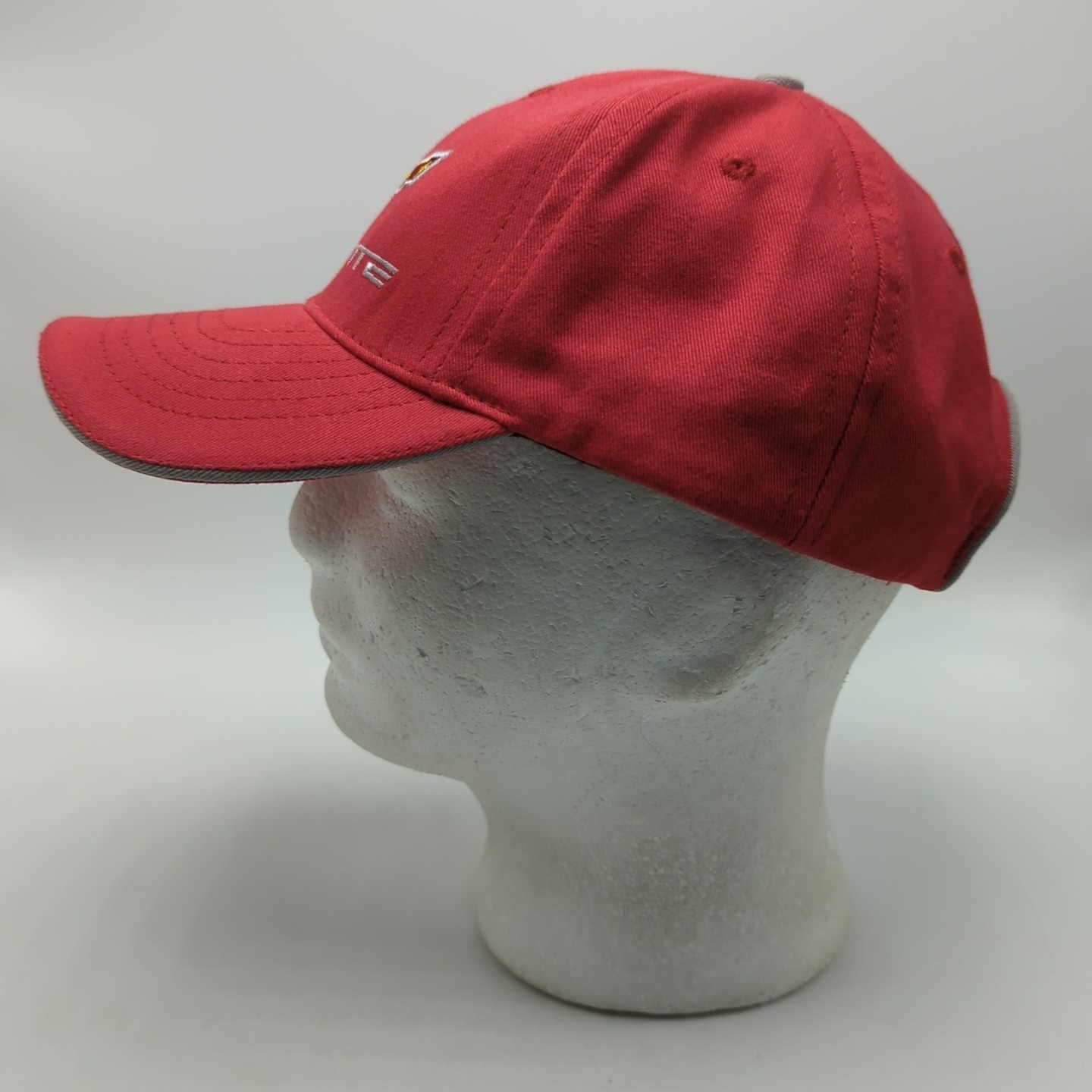 Corvette hat licensed red adjustable strap-back c… - image 3