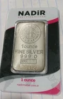 Nadir Metal Rafineri 1 oz 999 Silver Bar ~ Sealed in Assay Card Serial Numbers