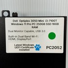 Dell Optiplex 3050 i3-7100T Windows 11 Pro 25H2 Mini PC 250GB SSD 16GB RAM HDMI