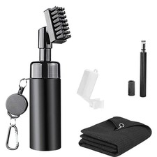 3 In 1 Golf Club Cleaning Kit Golf Club Cleaner Brush with 5Oz Water Bottle Retr