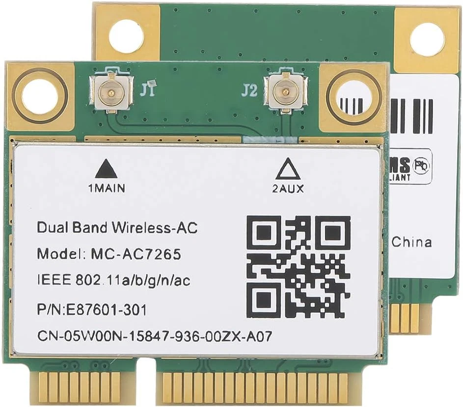 Scheda Di Rete MC-AC7265, Scheda Di Rete Wifi Wireless Mini PCI-E Gigabit Scheda - Immagine 4 di 4