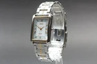 Vintage Seiko Lucent 5E21-5C10 Blue Roman Tank Mens Watch Near MINT JAPAN