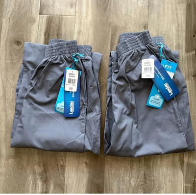 #ad LOT of 2 Landau Essentials Scrub Pants TSM Classic Gray $15.00