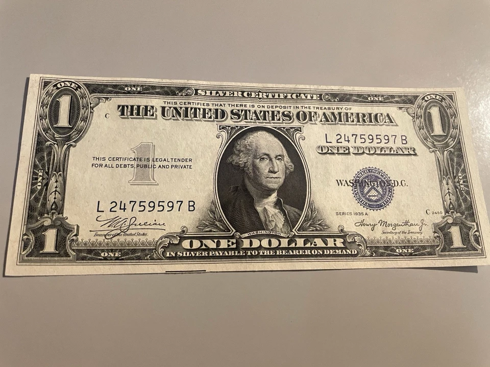 1935A & 1935 $1 Dollar Bills Silver Certificate ((GEM)) ((CRISP)) ((HAWAII NOTE) - Image 4 of 4