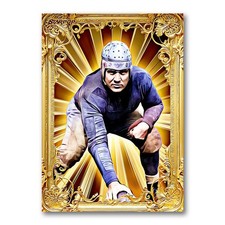 George Trafton Golden Icon Art Card 01/20 Starpop Signed Football Short Print