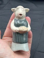 Vintage Stuart Bass Pie Bird Vent Funnel England Lady Sheep Baker ceramicpottery