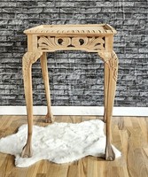 Tisch Teak Beistelltisch Wandtisch Holztisch