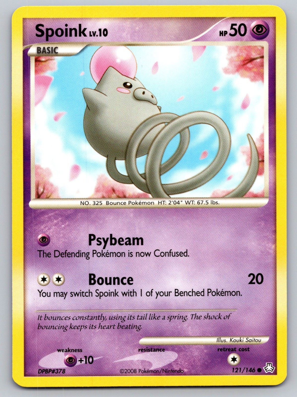 Spoink Common Legends Awakened 121/146 LP