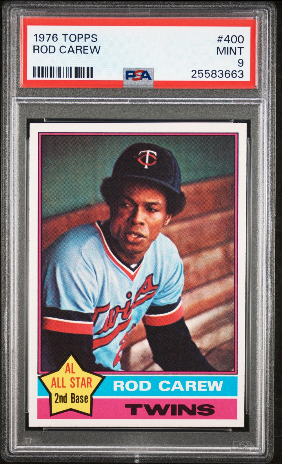 1976 TOPPS #400 ROD CAREW PSA 9
