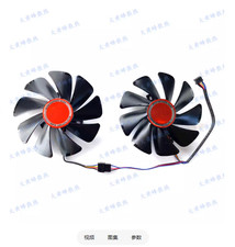 Graphics Card Cooling Fan CF1010U12S For XFX RX580 590 588 584 Black Wolf