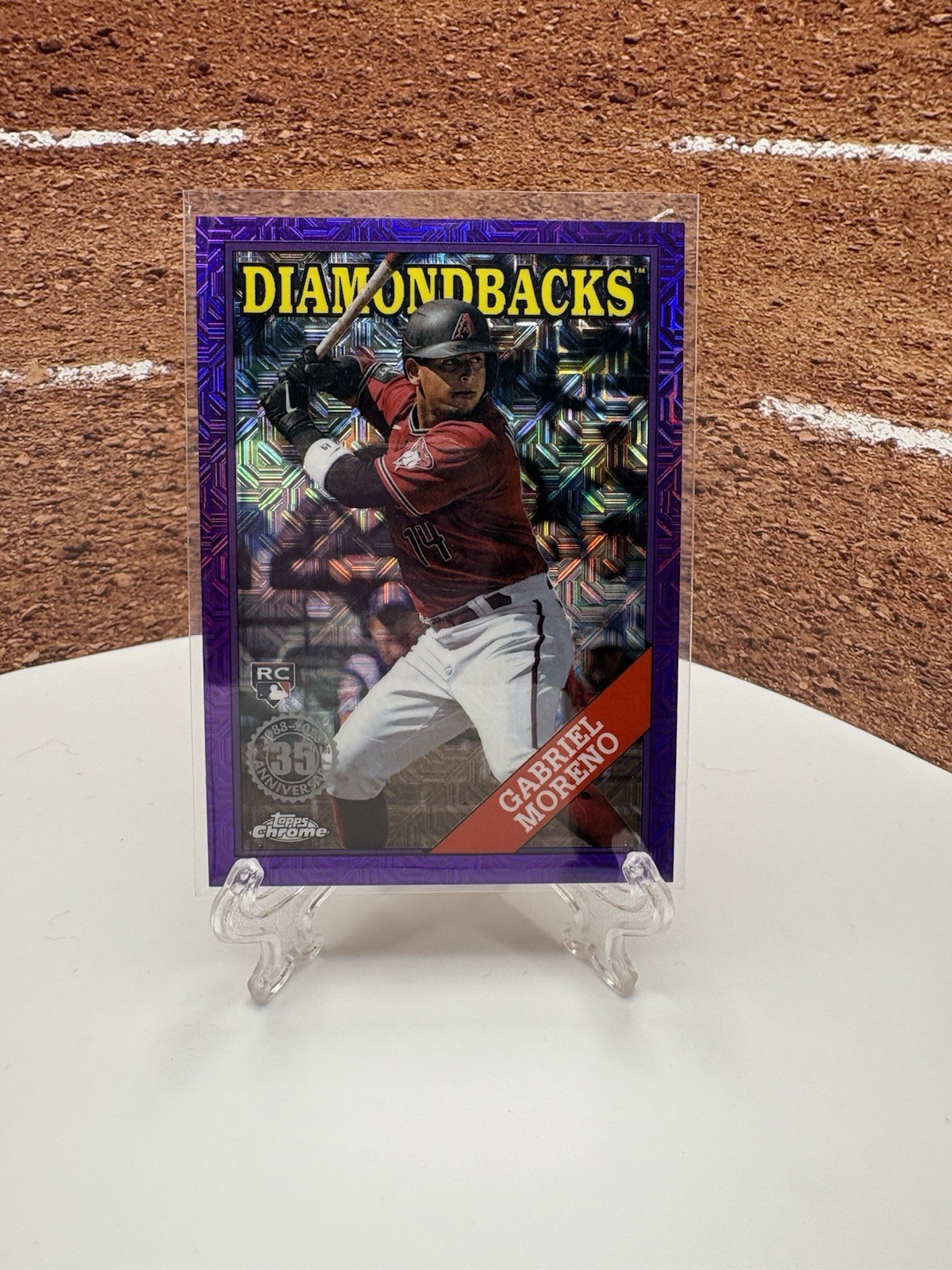 2023 Topps Update '88 Silver Pack Purple Refractors Gabriel Moreno RC ROOKIE /75