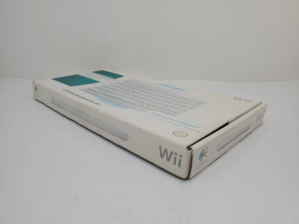 Nintendo Wii Logitech Cordless Wireless Keyboard 920-000934 w/ Dongle Receiver - Изображение 4 из 4