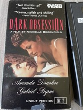 Kino Video Dark Obsession VHS NTSC NC-17 Uncut 1989 Psychological Thriller