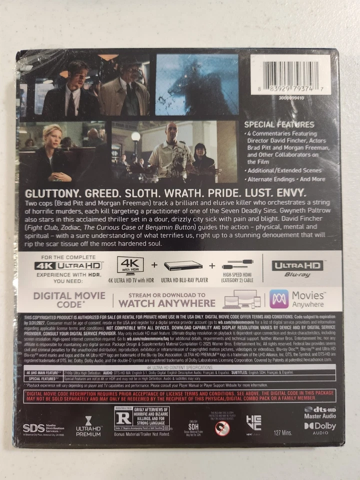 Seven (4K Ultra HD, 2025) SEE DESCRIPTION - Image 4 of 4