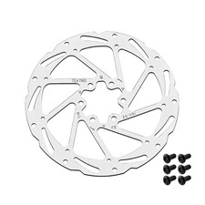 24 Series Bicycle Disc Brake Rotor For Maximum Control | 180mm Diameter, 6-Bo...