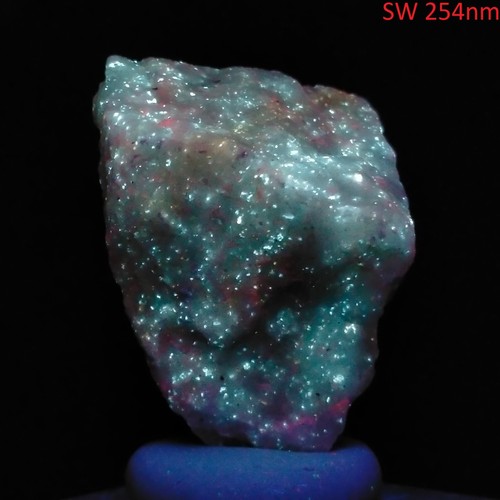 Starry night Diopside & Calcite short wave fluorescent Long Lake Canada 514ct - Picture 5 of 8