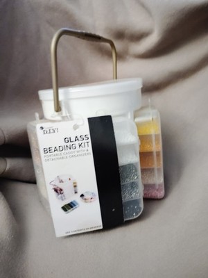 Cousin DIY Glass Beading Kit Mega Tub 25 000 Glass Beads 7-8 Colors + Neutrals