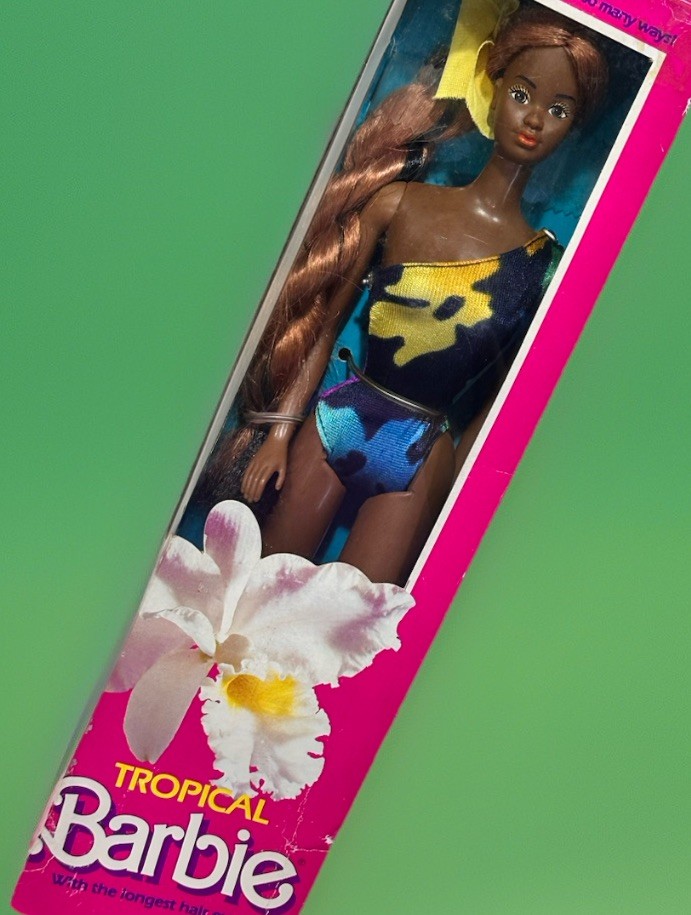 1985 Tropical Barbie, African-American Longest Hair Ever Mattel