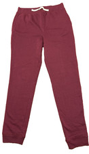 Lands' End Big Boys XL 14-16 Pull-On Burgundy Sweatpants Joggers Fleece Lined