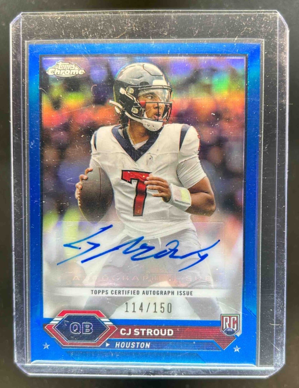 2023 Topps Composite CJ Stroud Chrome Auto RC Blue Rookie #/150 Texans