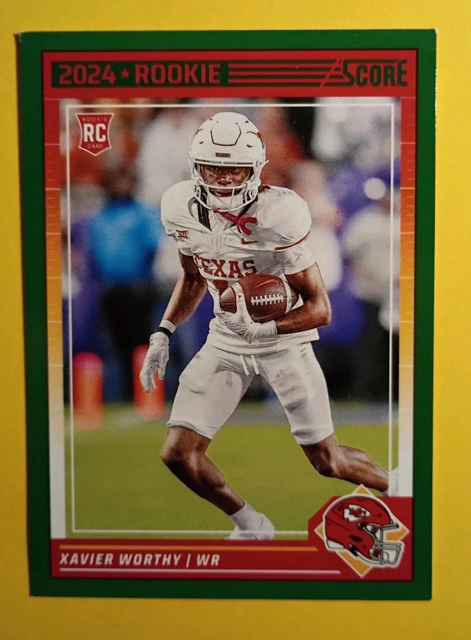 2024 Score - Rookies Xavier Worthy #324 Green (RC)