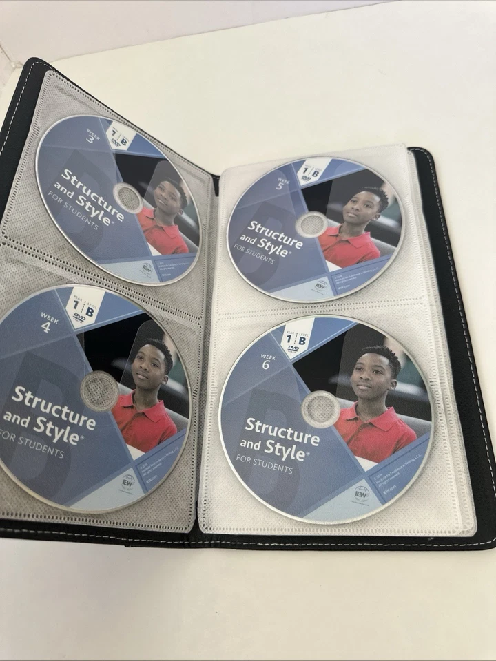 24-Disc Set IEW Structure and Style for Students DVDs Year 1 Level B Lot Foto 3 de 4