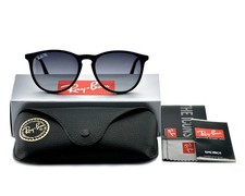 Ray-Ban RB4171 Erika Grey Gradient Lens Matte Black Frame 54mm Women Sunglasses