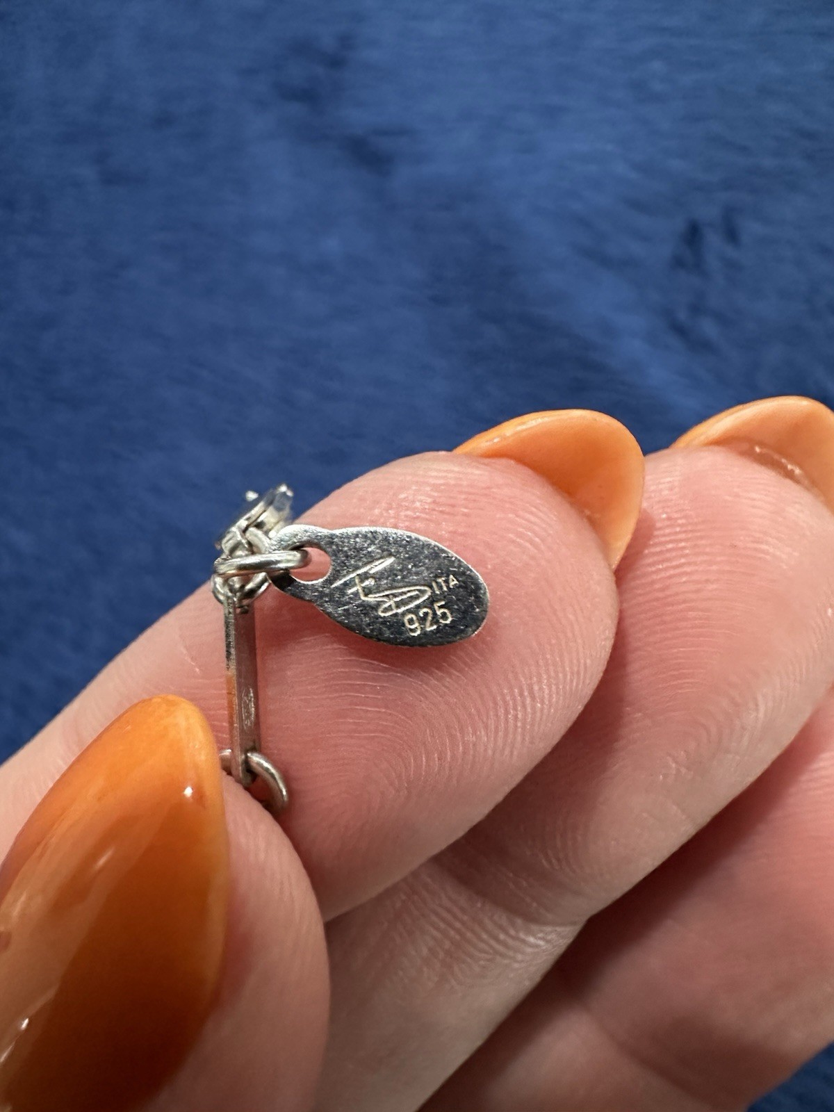 Sterling Silver 925 Dangling Frederic Duclos Tear… - image 2