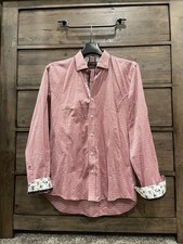 Eight X Premium Mens Medium Long Sleeve Shirt Contrast Cuffs