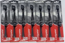 7PK Colgate 360 Charcoal ~ 2 Replacement Brush Heads Each ~ Soft Bristles ~ NEW!