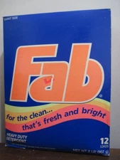 FAB heavy duty Laundry Detergent Powder Soap 12 loads