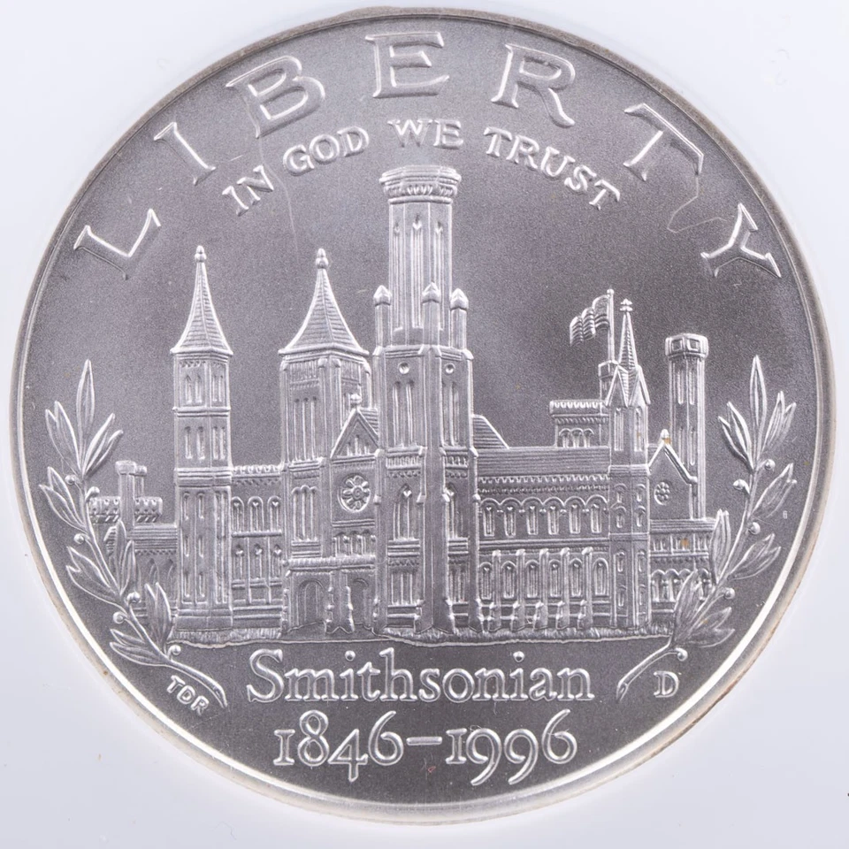 Certified 1996-D Silver $1 NGC MS69 Smithsonian - Image 2 of 4