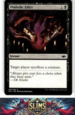 Magic the Gathering MTG Modern Horizons Diabolic Edict #87 Buy 2 Get 1