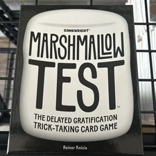 Marshmallow Test - Trick-Taking Card Game by Gamewright 100% Complete, HTF, OOP