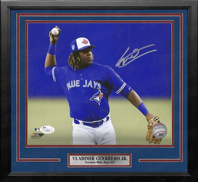 Vladimir Guerrero Jr Fielding Blue Jays Autographed Signed