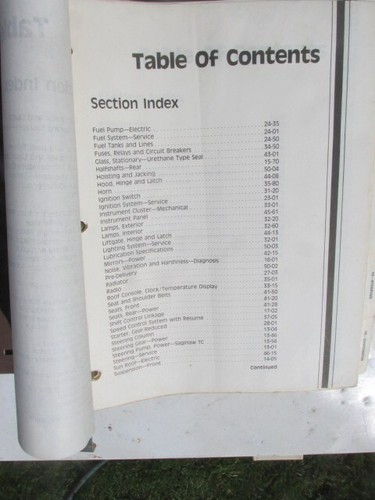 1988 - 1989 Merkur Scorpio Shop Manual - Picture 6 of 11