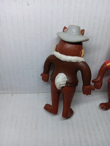 Justoys Bend-Ems Chip N Dale Rescue Rangers Figures 1990 Set of 2 Vintage Rare - Picture 3 of 14