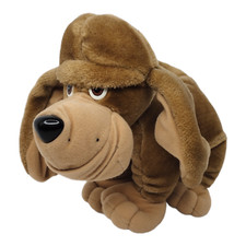 Tonka Pooch Patrol Brown Hound Dog Plush Showing Teeth 10" Stuffed Animal