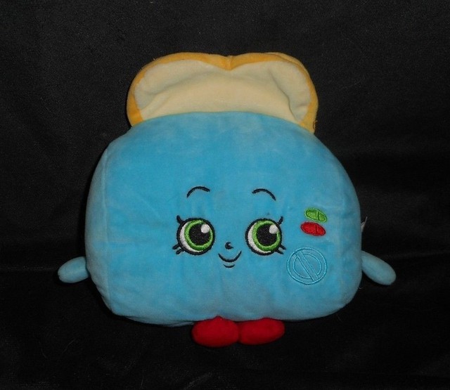 2013 SHOPKINS BLUE TOASTY POP TOASTER W/ BREAD STUFFED ANIMAL PLUSH TOY DOLL eBay