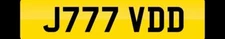 NUMBER PLATE REGISTRATION J777 VDD JAVID JAVEED JAV JAVS CHERISHED PRIVATE REG