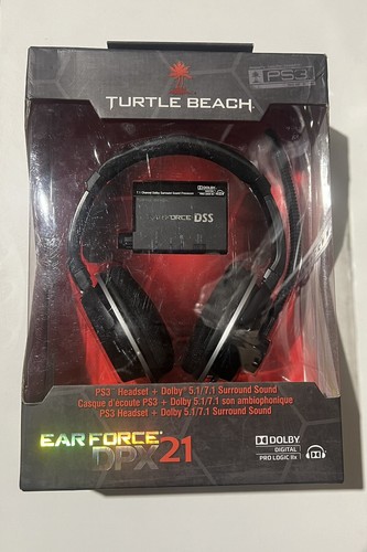 Turtle Beach DPX21 Gaming Headset PS3 Dolby 5.1 7.1 Surround Neu Box