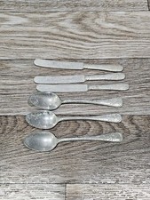 Vintage Solingen Germany Miniature Utensils Silverware Doll House Aluminum