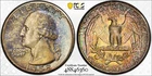 MS66 1958 25C Washington Silver Quarter, PCGS Trueview- Pretty Mint Set Toned