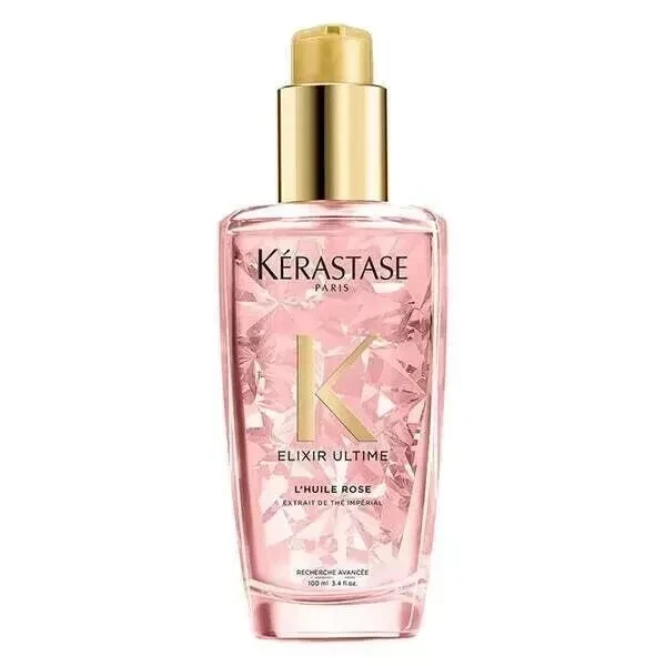 NUOVO Kerastase Elixir Ultime L'Huile Rose Olio Abbellizzante Cura Capelli 100ml - Immagine 2 di 4