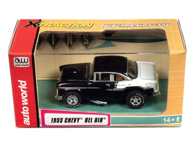 Coche De Ranura Auto World 1:64 - Chevy Bel Air 1955 Edición Limitada Para Pistas AFX