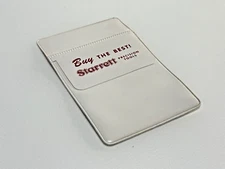 NOS Starrett Precision Tools "BUY THE BEST!" w/ Decimal Chart POCKET PROTECTOR