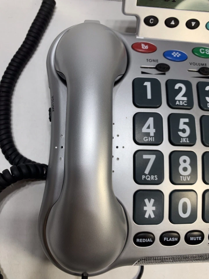 Teléfono fuerte amplificado respuesta emergencia Geemarc AMPLI600 2 alarmas grandes números Foto 4 de 4