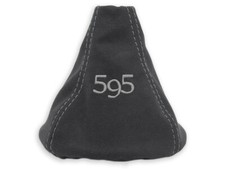 SCHALTMANSCHETTE FUR FIAT 500 ABARTH SCHALTSACK ALCANTARA STICKEREI 595 GRAU